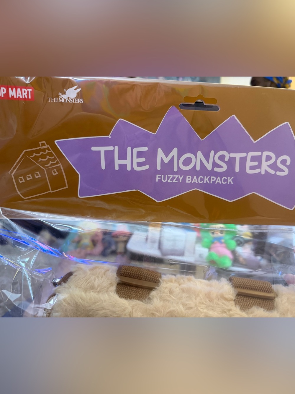 Authentic MEMBERSHIP EXCLUSIVE The Monsters Fuzzy Backpack SEALED - Picture 8 of 12